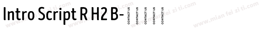 Intro Script R H2 B字体转换
